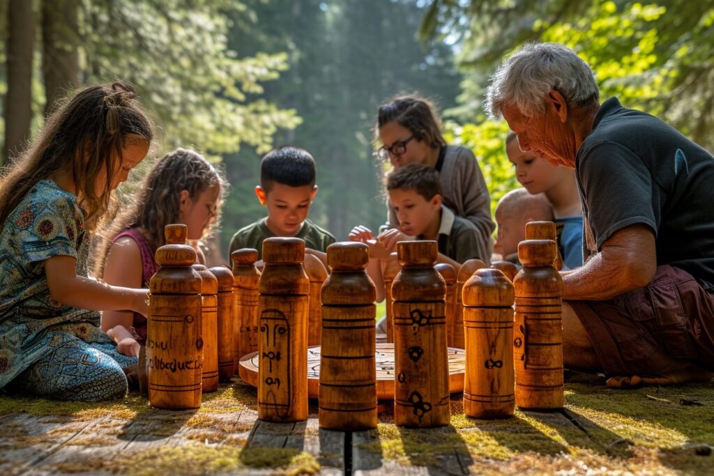 Le bilboquet : un jeu traditionnel en bois pour tous les âges