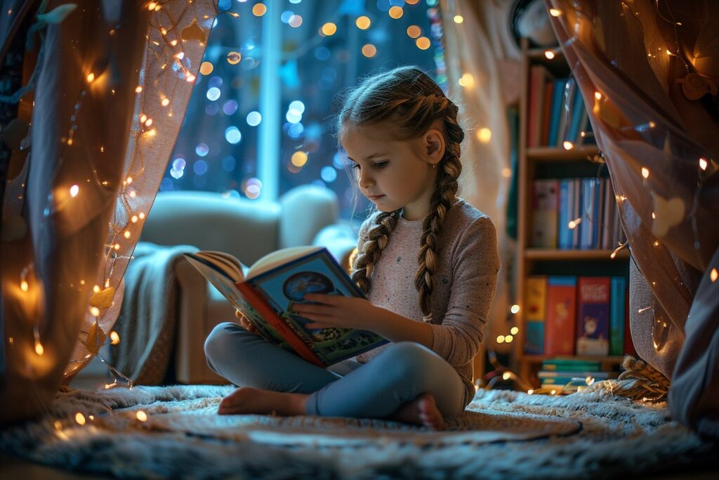 Lire sous les étoiles : Une initiative pour encourager la lecture chez les jeunes filles avec des ciels de lit