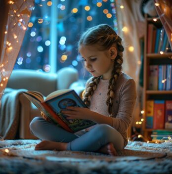 Lire sous les étoiles : Une initiative pour encourager la lecture chez les jeunes filles avec des ciels de lit