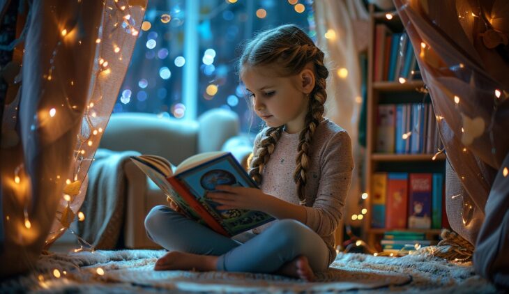 Lire sous les étoiles : Une initiative pour encourager la lecture chez les jeunes filles avec des ciels de lit