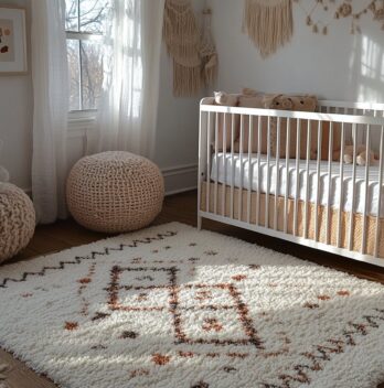 Créer une chambre douillette pour bébé : le rôle essentiel du tapis scandinave