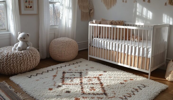 Créer une chambre douillette pour bébé : le rôle essentiel du tapis scandinave