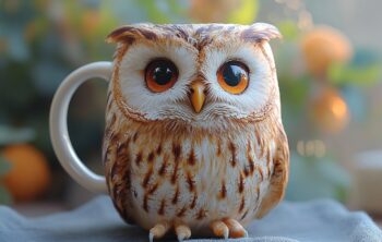 Commencez la journée avec un mug hibou enchanteur