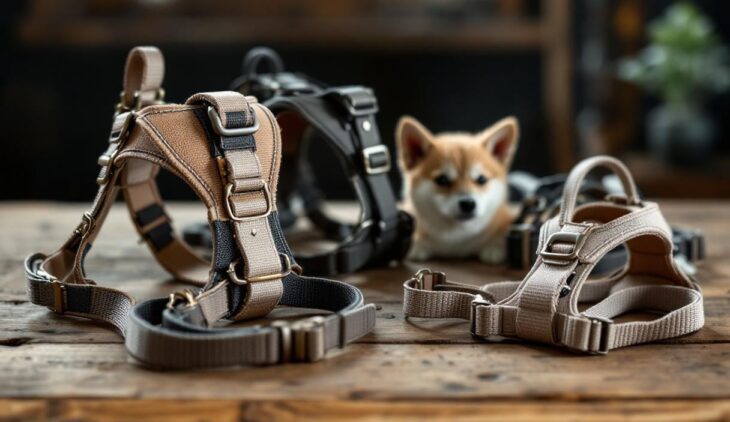 Explorer la gamme de harnais pour chien sur le site mon shiba inu