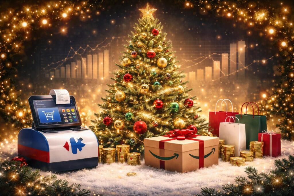 Investir dans la magie de Noël avec les fonds retail Carrefour, Amazon et les ETF e-commerce