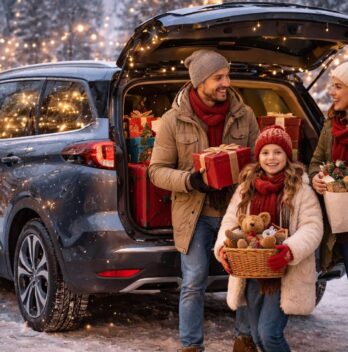 Les fêtes avec votre véhicule familial Renault Espace ou Peugeot 5008 spacieux