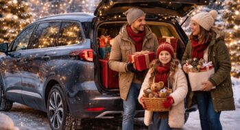 Les fêtes avec votre véhicule familial Renault Espace ou Peugeot 5008 spacieux