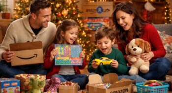 Offrir magie Noël enfants avec budget famille limité chez Jouets Toys R Us Amazon