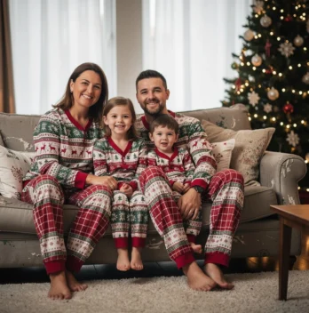 Pyjama de noël famille : un rituel à ne pas manquer