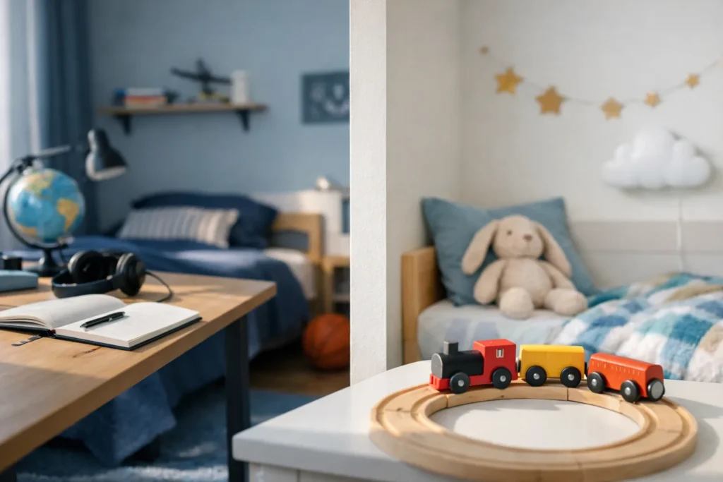 Une chambre partagée se découpe, elle ne se divise pas