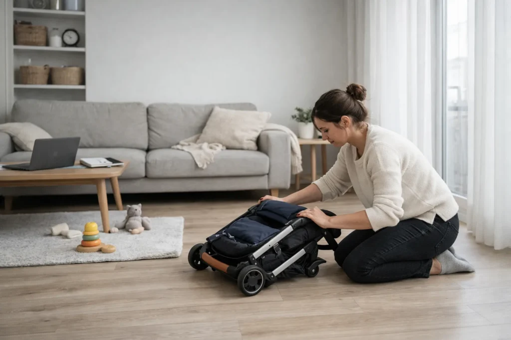 Une poussette se juge au pliage, pas au catalogue