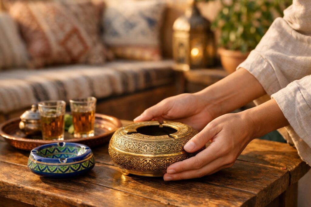 Les Cendriers Marocains aux Finitions Artisanales